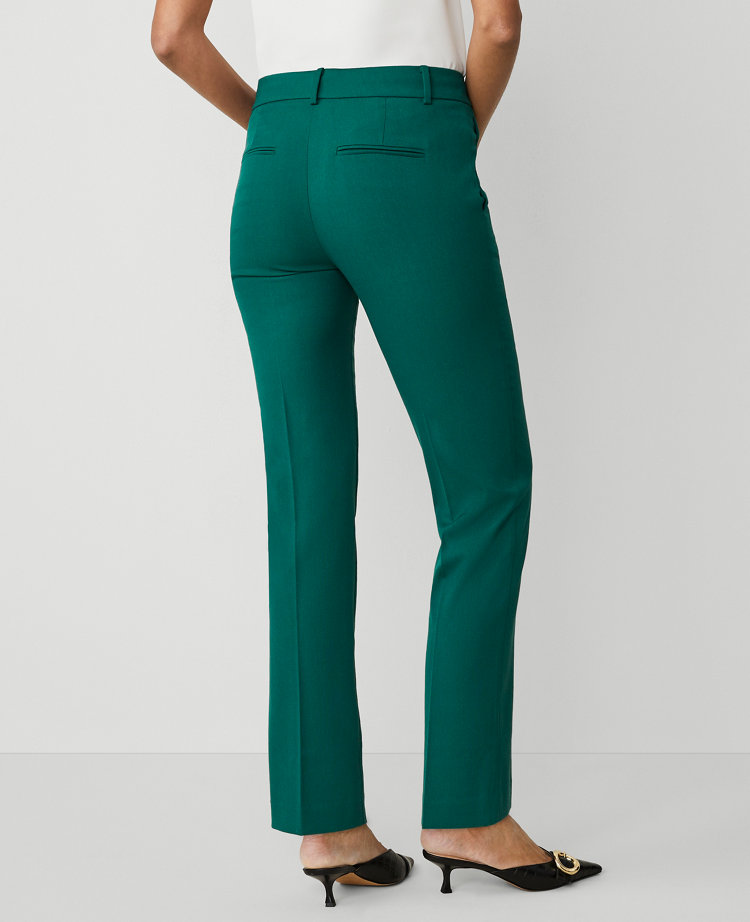 The Straight Pant in Textured Drape