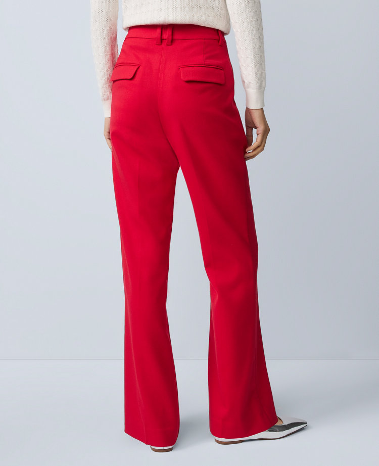 Ann Taylor The Slim Flare Trouser In White