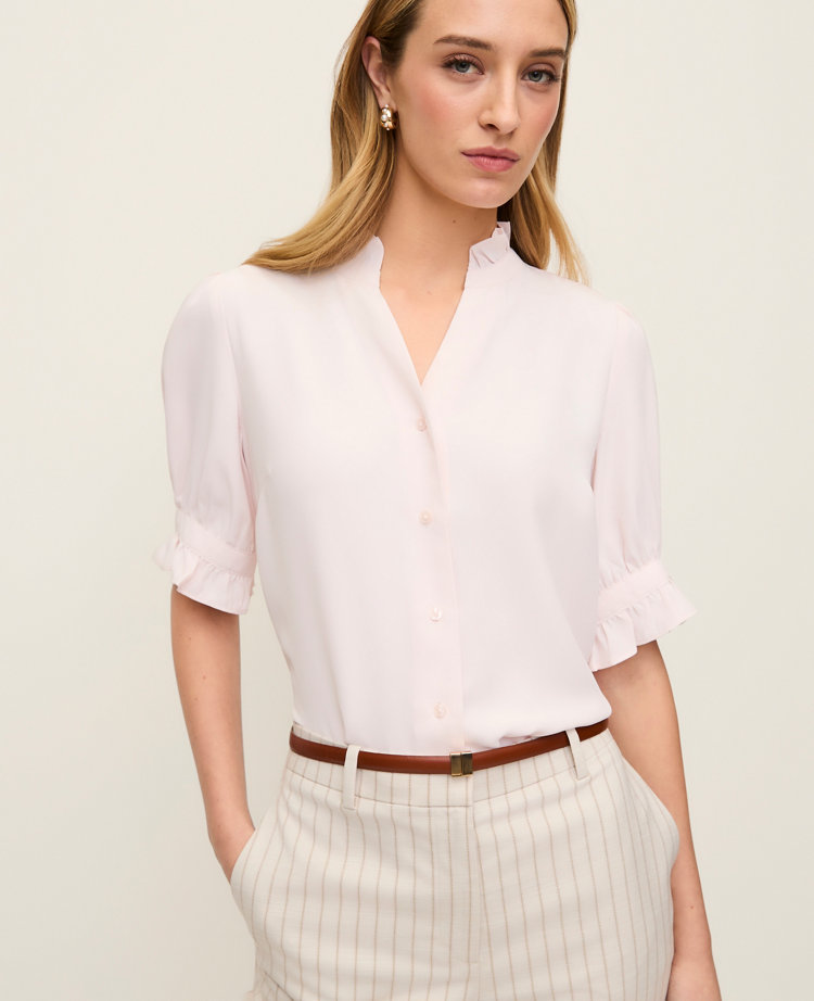 Ruffle Collar Shirt