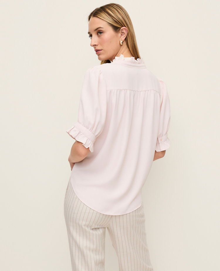 Ruffle Collar Shirt