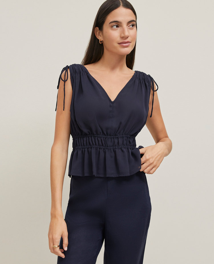 Gathered Tie Top