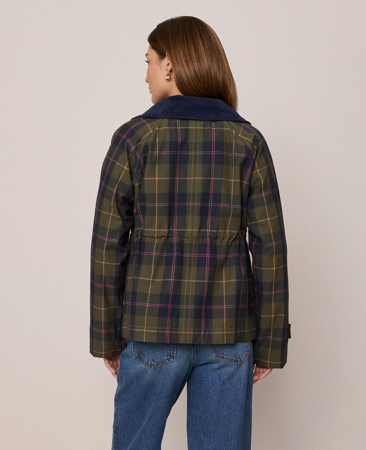 Weekend Collection Plaid Collared Jacket