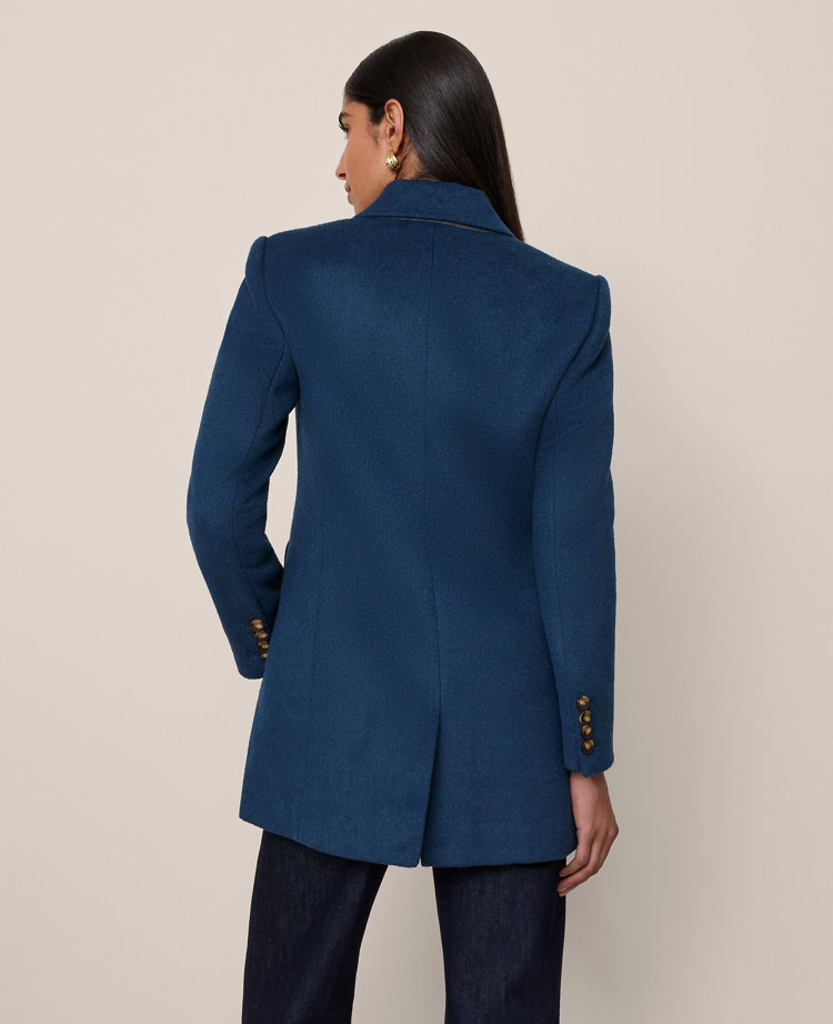Fitted Long Double Breasted Coat