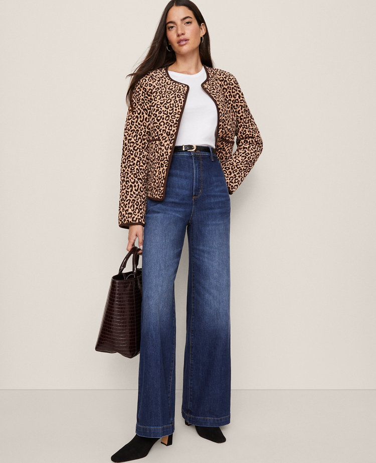 Weekend Collection Animal Print Quilted Jacket