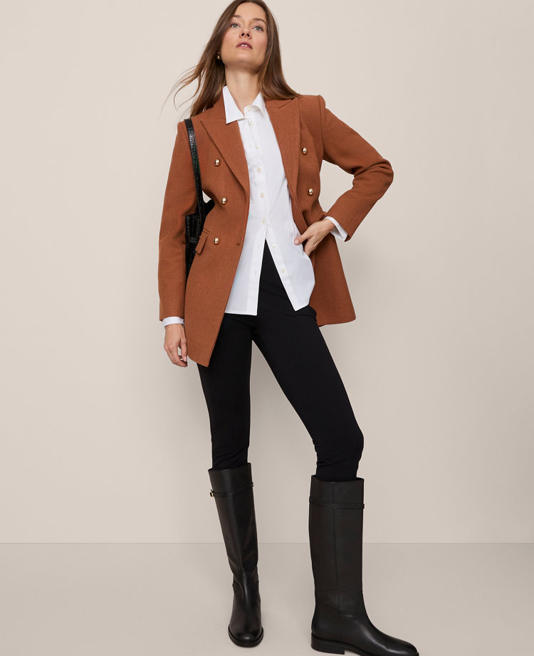 Fitted Long Double Breasted Coat