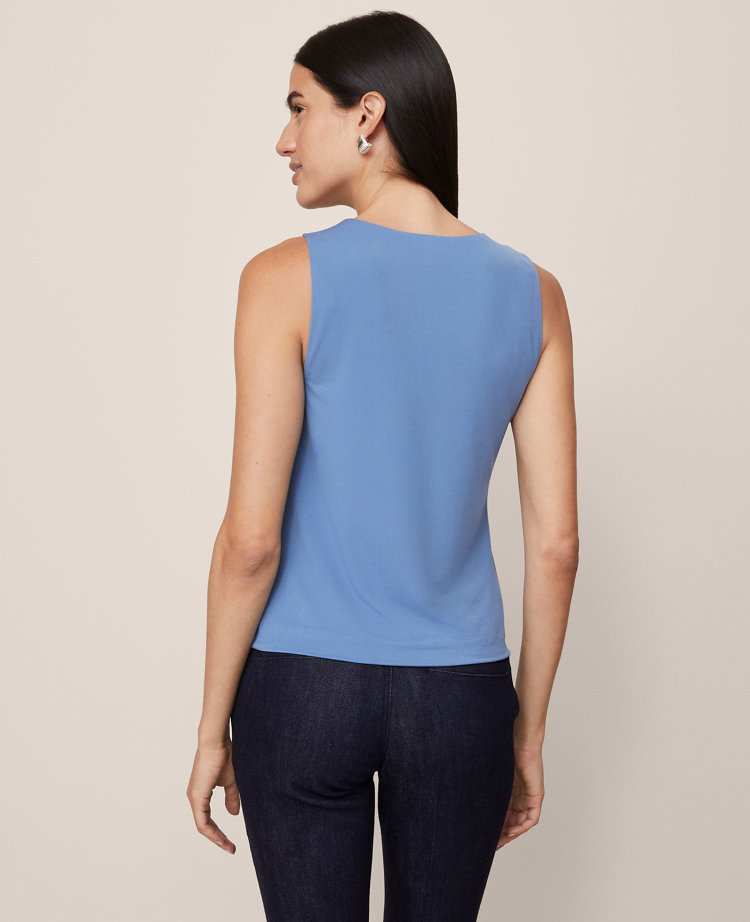 Draped Sleeveless Top
