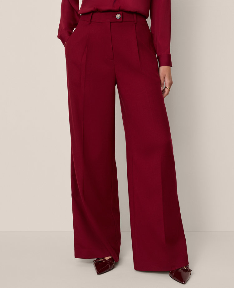 The Modern Wide-Leg Trouser Pant in Flannel