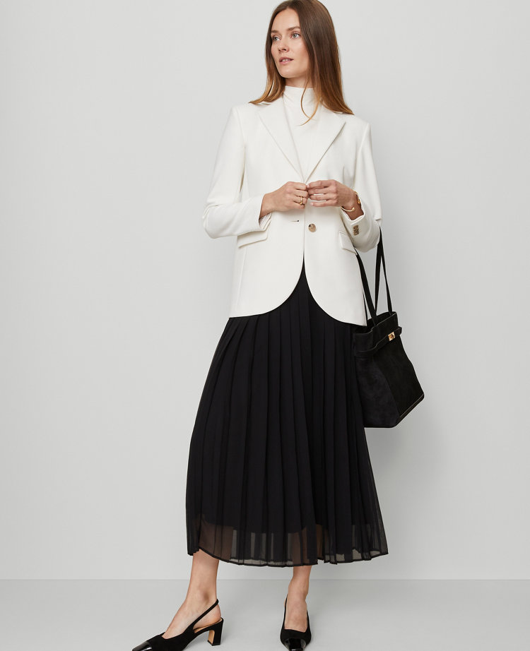 Chiffon Pleated Maxi Skirt