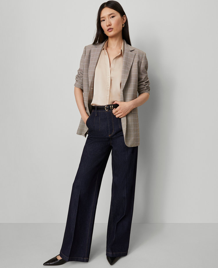 The Darted Waist Denim Trouser