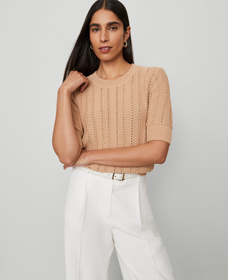 Cable Wedge Sweater Tee