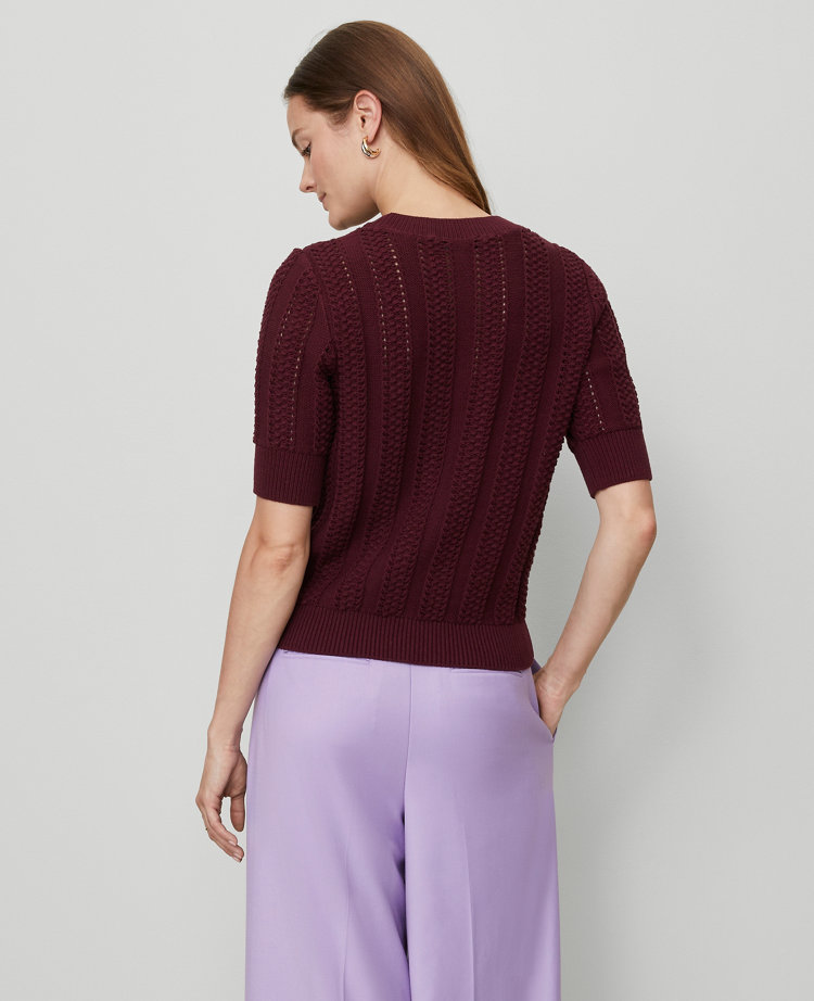 Cable Wedge Sweater Tee