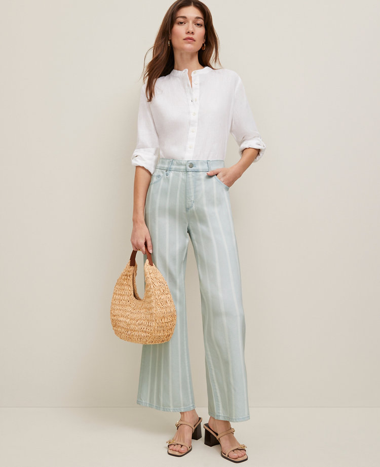 The Petite Wide-Leg Crop Jean