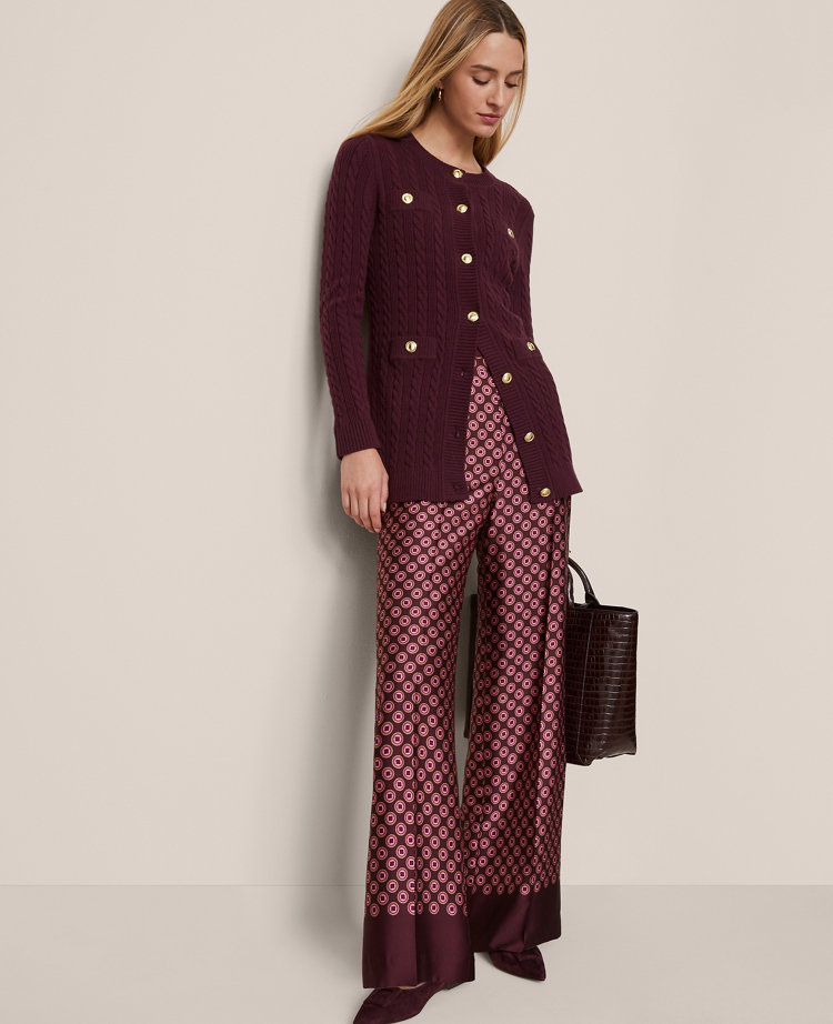 Ann Taylor The Wide-leg Pant In Purple