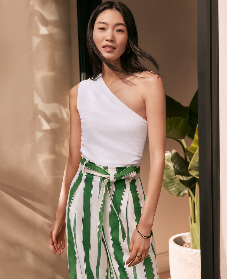 Ruched One-Shoulder Top