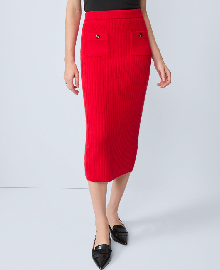 Ribbed Sweater Skirt