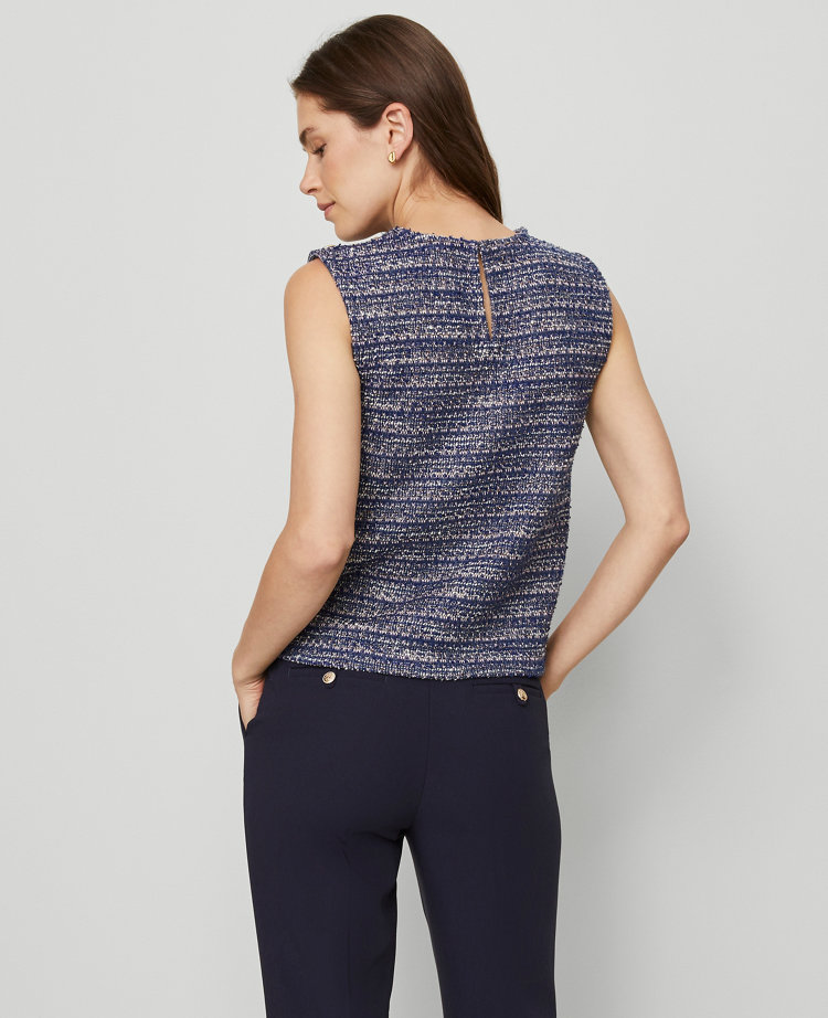 Tweed Patch Pocket Top