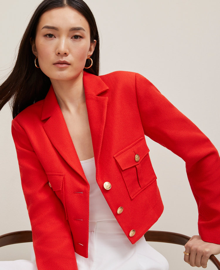 Blazer Jacket in Pique