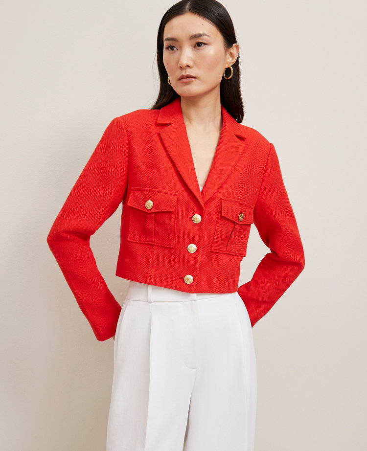 Blazer Jacket in Pique