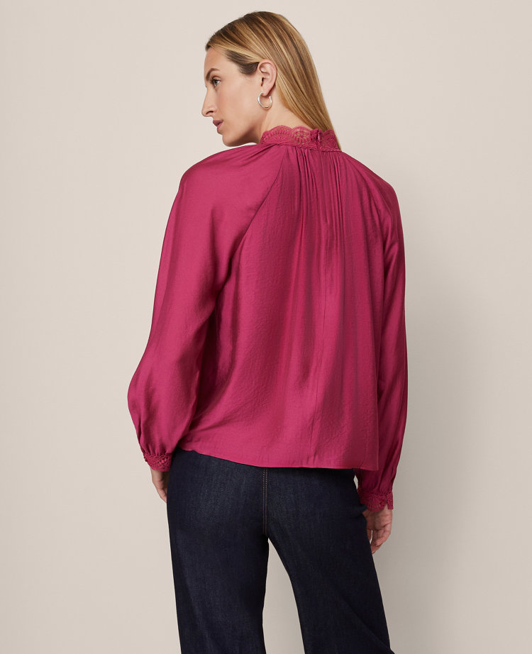 Lace Trim Blouse