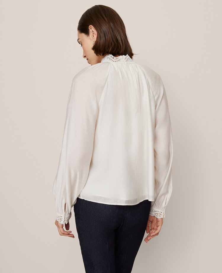 Lace Trim Blouse