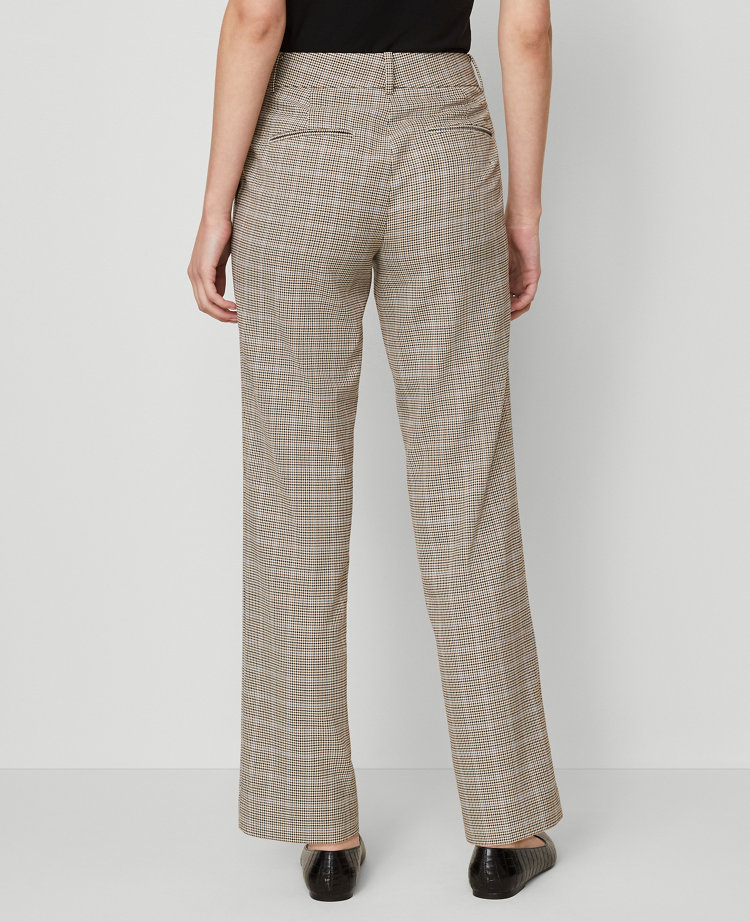 The Petite Straight Pant in Plaid — Curvy Fit