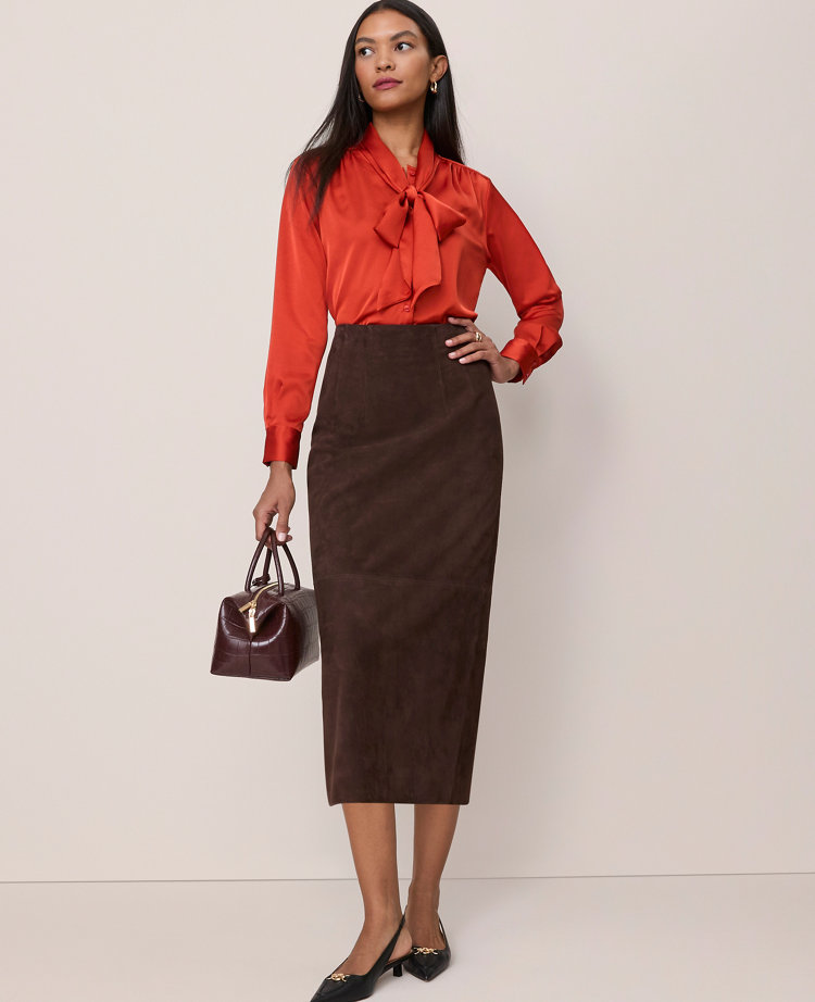 Satin Bow Blouse