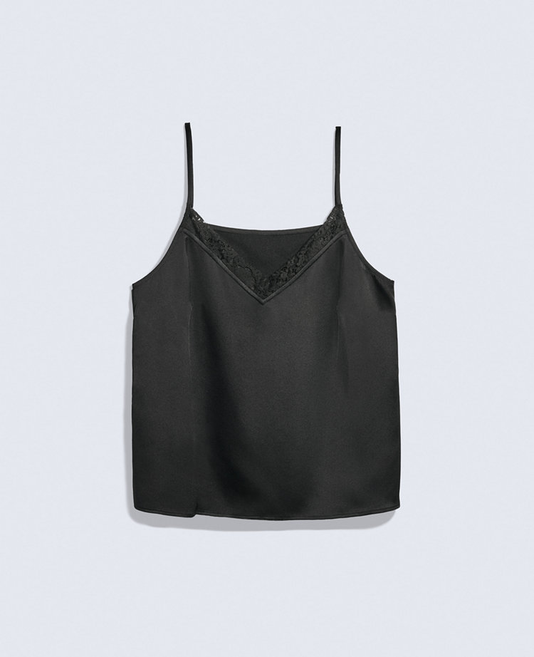 Lace Trim V-Neck Tank Top