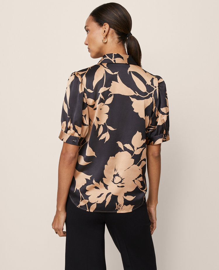 Floral Satin Blouse