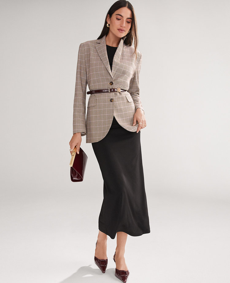 The Petite Madison Blazer in Plaid