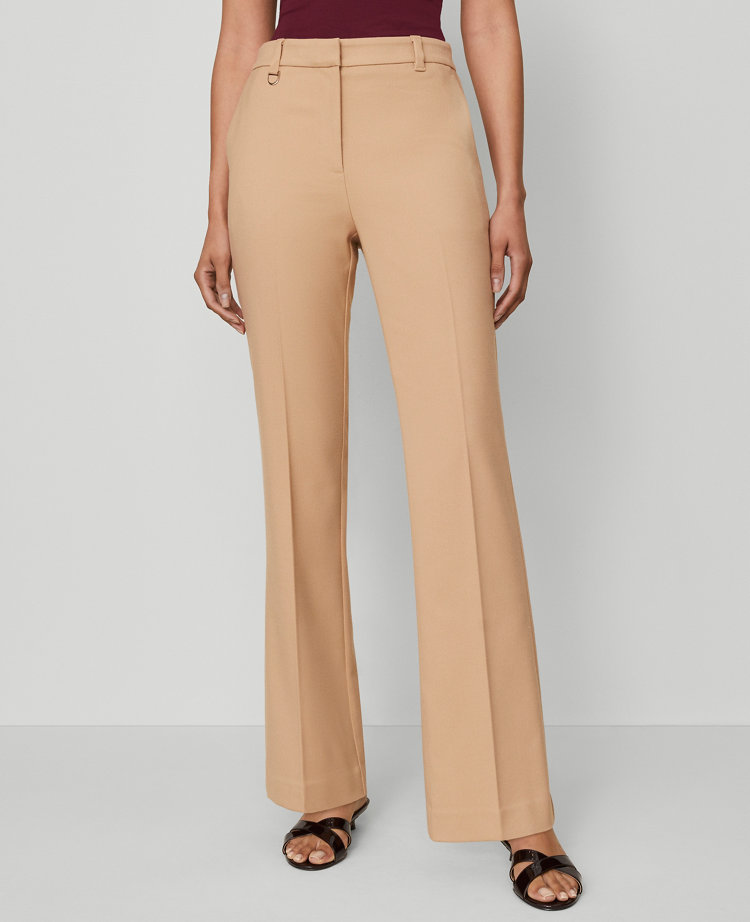 Ann Taylor The Slim Flare Trouser Pant In Brown