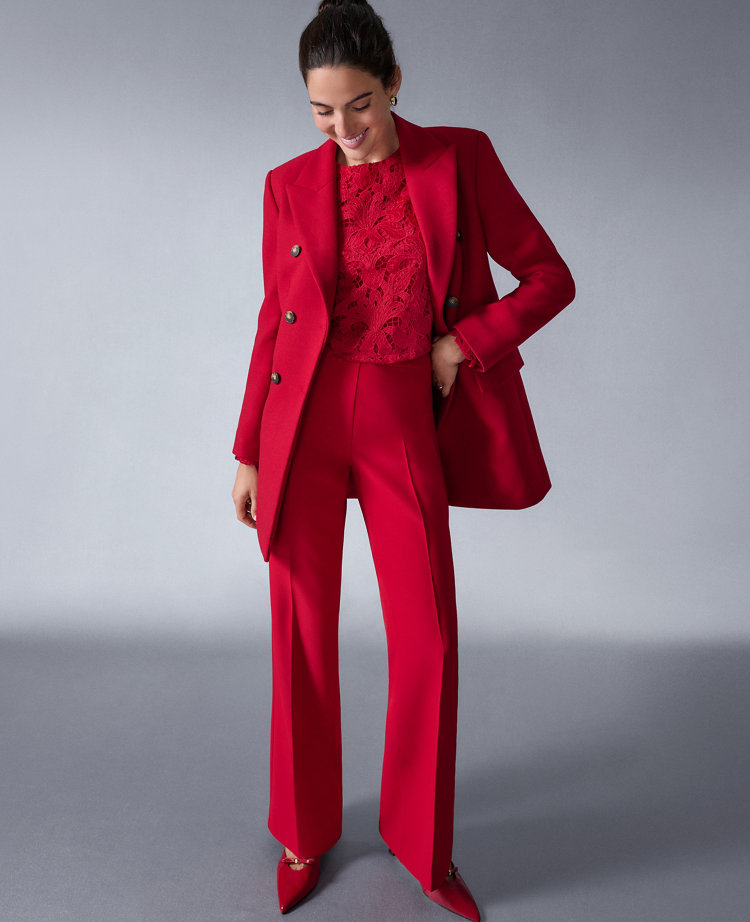 The Petite Slim Flare Trouser in Bi-Stretch