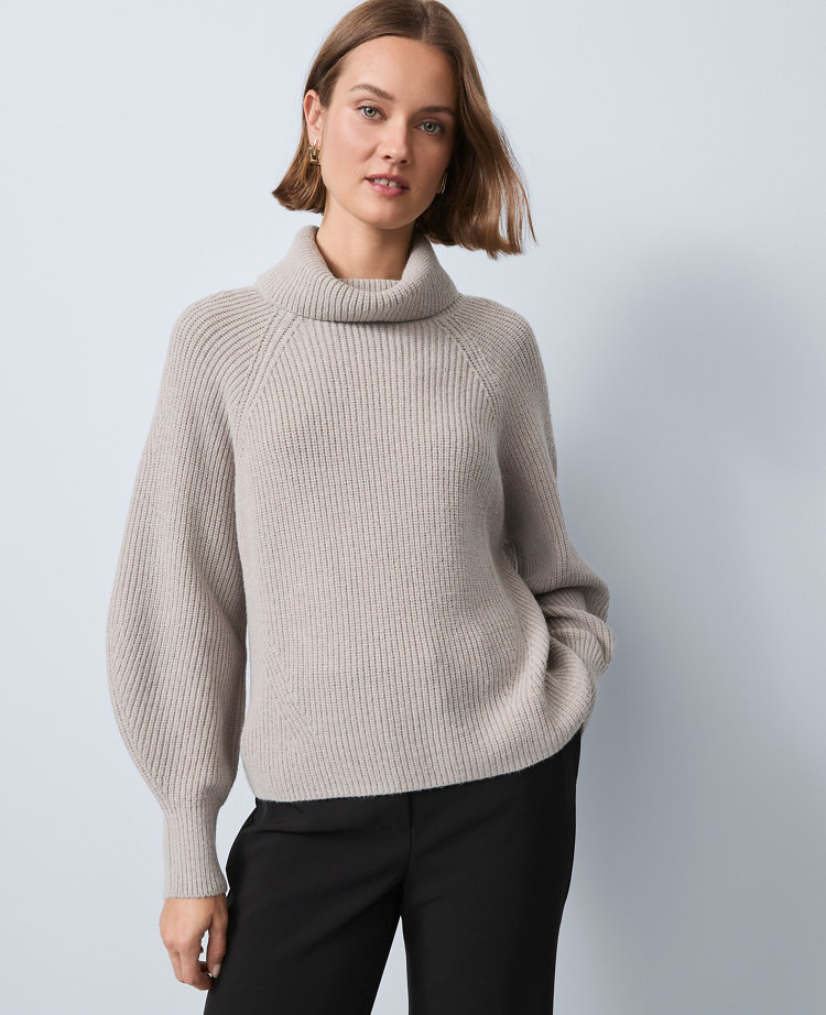 Ribbed Turtleneck Sweater