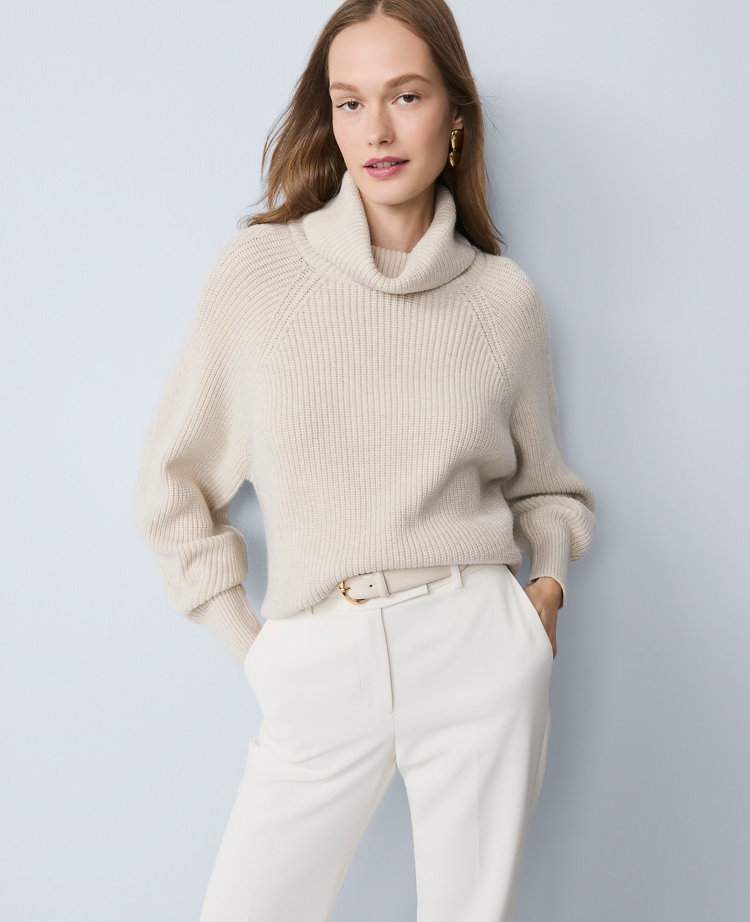 Ribbed Turtleneck Sweater