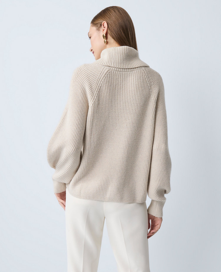 Ribbed Turtleneck Sweater