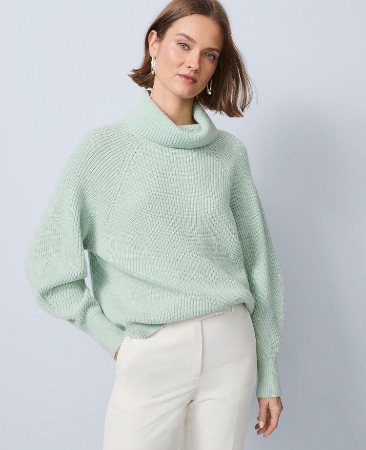 Ribbed Turtleneck Sweater