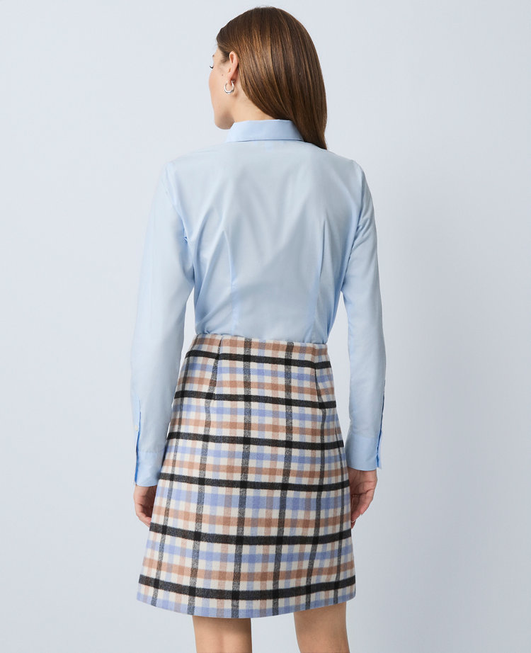 Weekend Collection Plaid A-Line Skirt