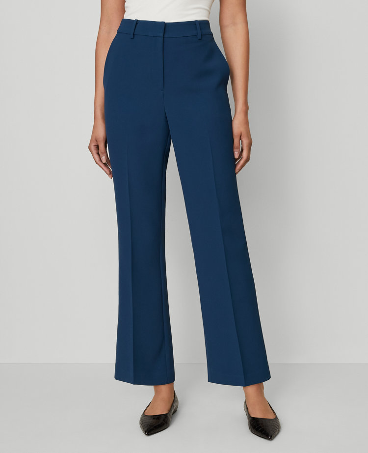Ann Taylor The Flare Ankle Pant In Gray