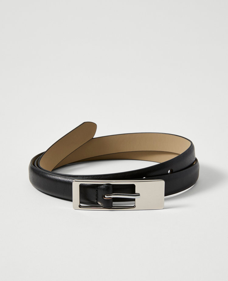 Leather Rectangle Buckle Belt