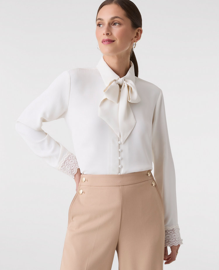 Modern Tie Neck Blouse