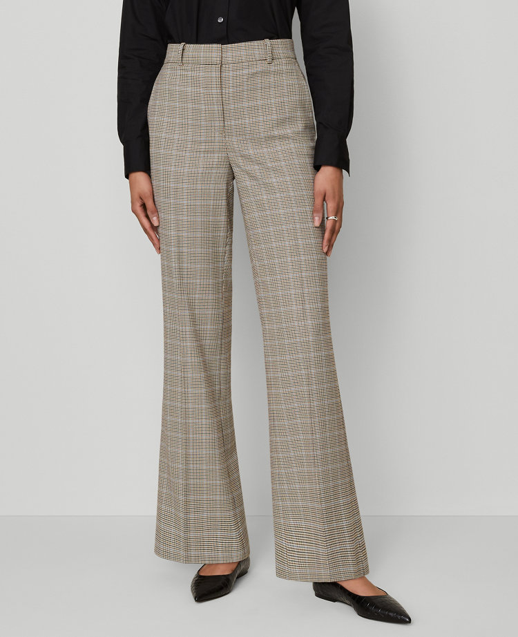 The Flare Trouser Pant in Plaid — Curvy Fit