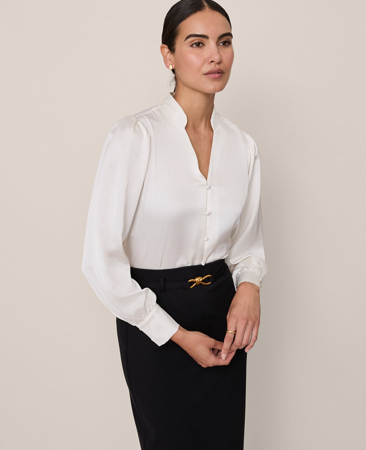 Petite V-Neck Popover