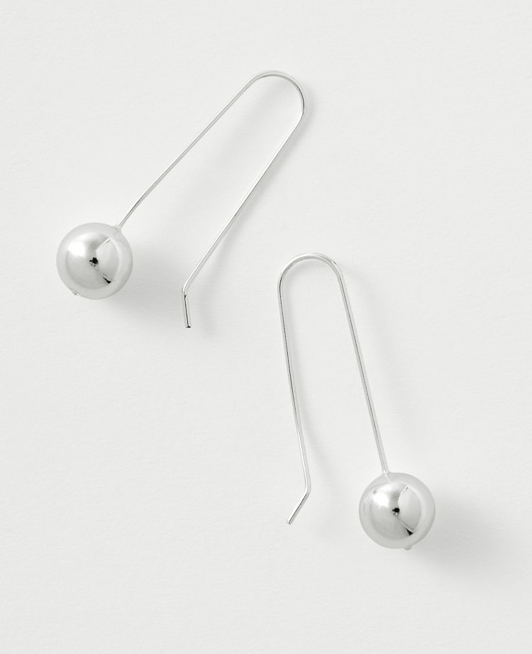 Metal Ball Drop Earrings