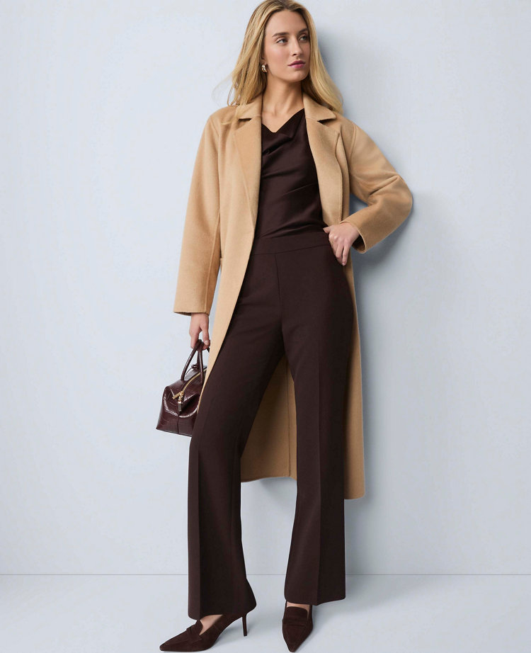 Belted Notch Collar Coat