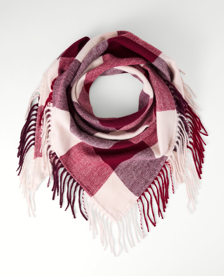 Oversized Plaid Scarf