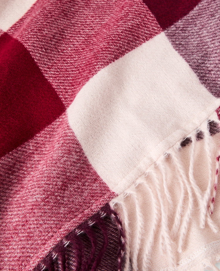 Oversized Plaid Scarf