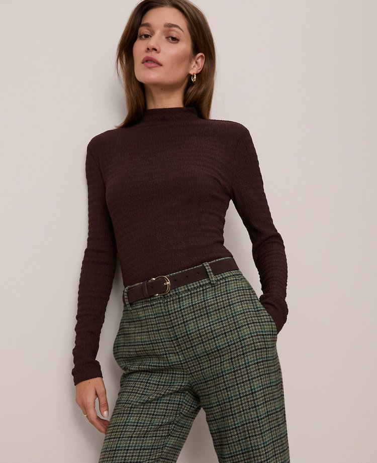 Knit Mock Neck Top
