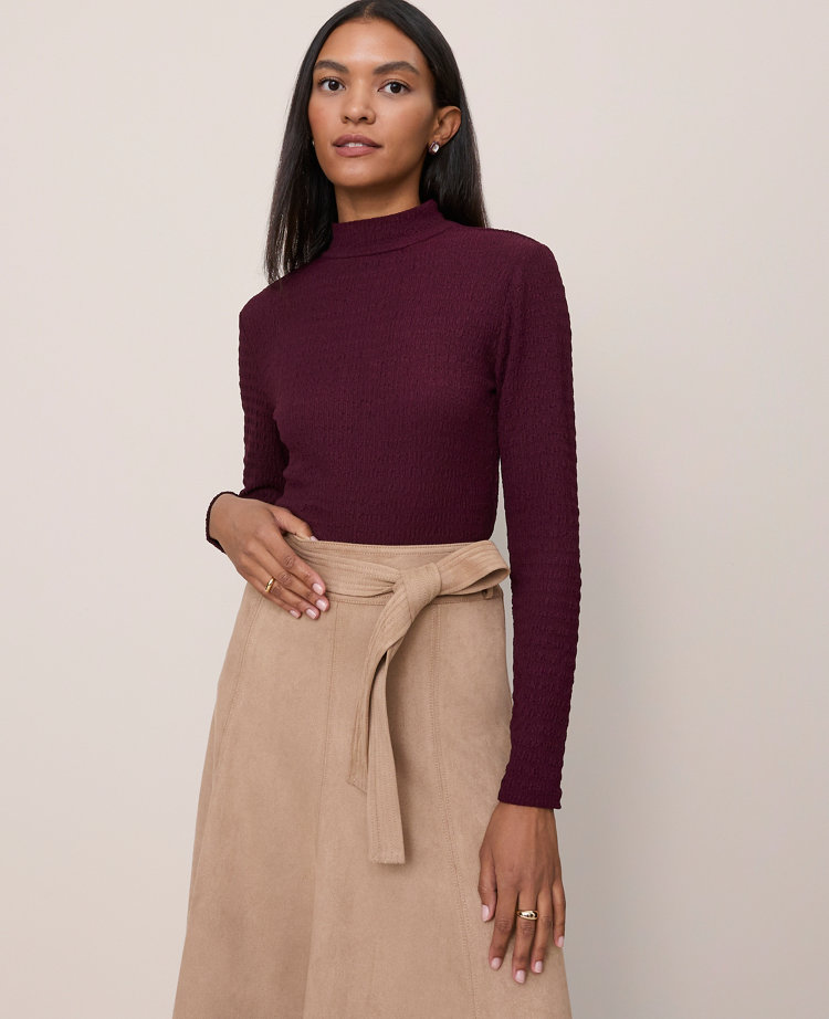 Knit Mock Neck Top