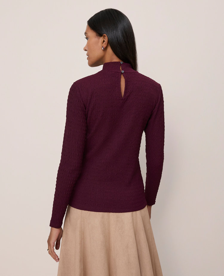 Knit Mock Neck Top