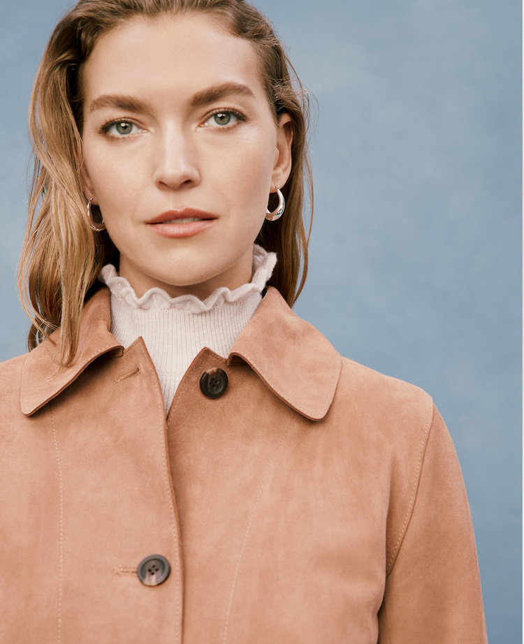 Suede Collared Jacket