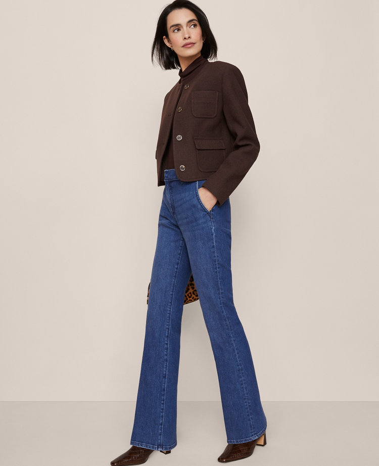 Petite Mid Rise Boot Jean in Metropolitan Wash